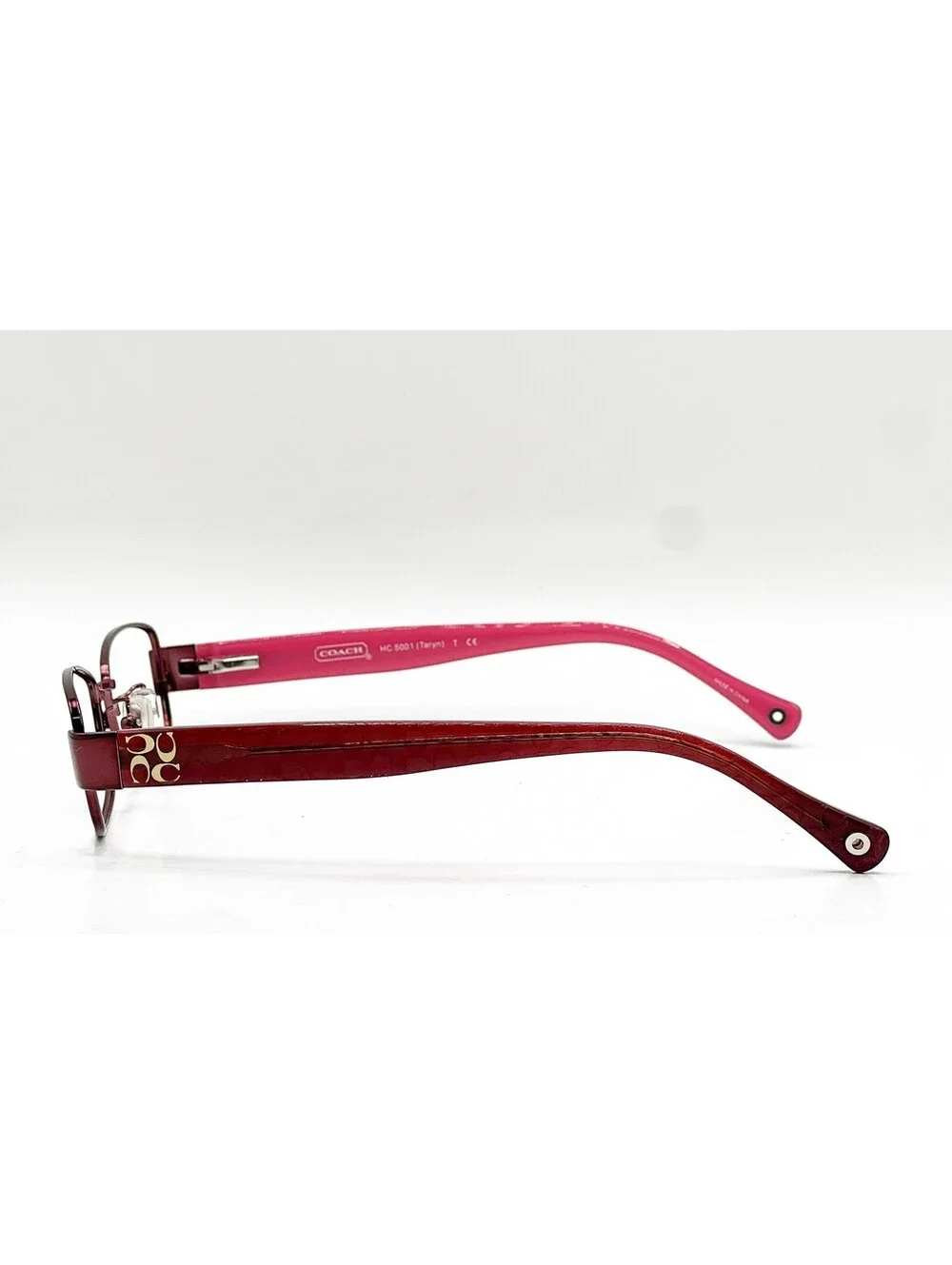 Coach HC 5001 9022 Burgundy Rectangle Authentic Eyeglass Frames 52-16-135